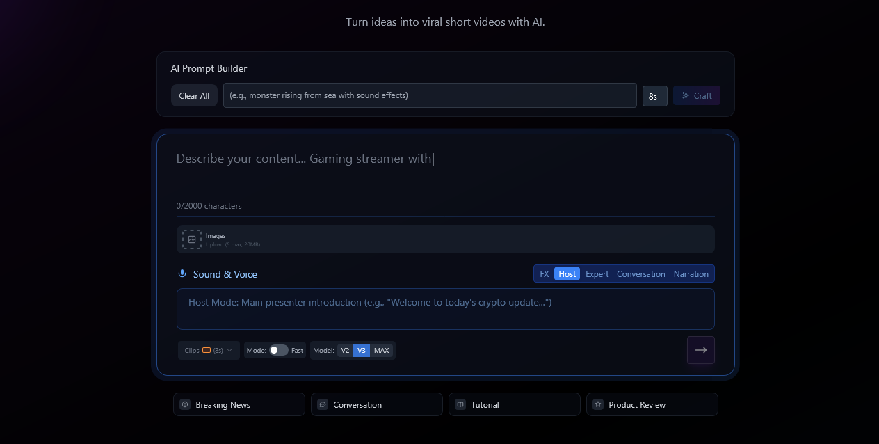 Craft AI Video Generator